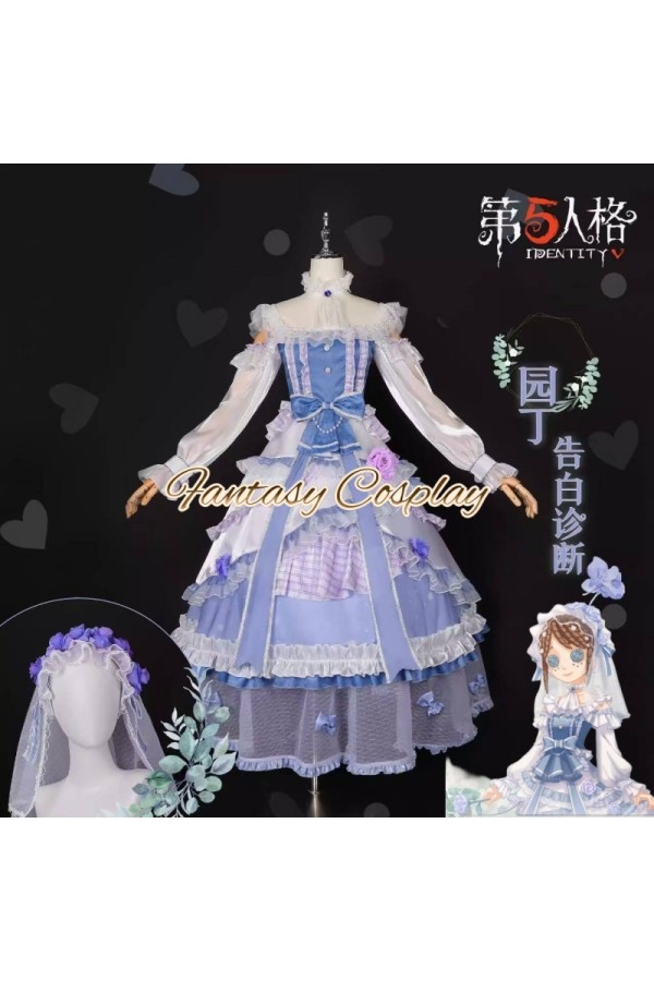 Identity V Gardener Lolita Bride Wedding Dress Cosplay Costume